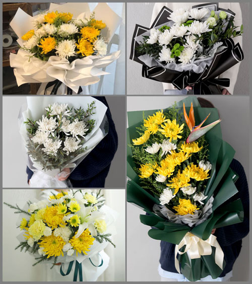 浙江省台州温岭市箬横镇晋岙里村白事花束代送